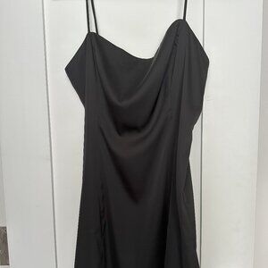 Aritzia Sunday Best - Black Shimmer Strap Dress, size 4